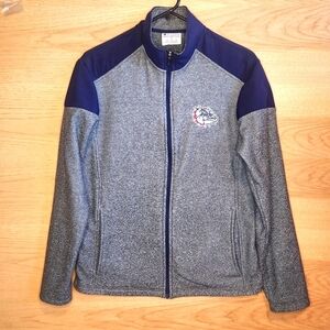ZAGS G.U. GONZAGA BULLDOGS FLEECE ZIP FRONT JACKET MENS SMALL LIKE NEW